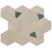 Мозаика A0QO Boost Pro Cream Mosaico Hex Blue 25x28,5