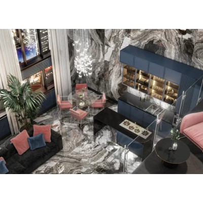 Керамогранит SG595222R Ониче зелёный светлый лаппатированный обрезной 119,5x238,5x0,9