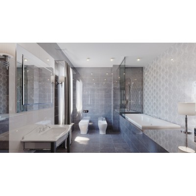 Плитка 10300000105 Декор Genevieve GT Серая (панно из 2 плит) 50x60