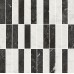 Плитка KMD2MSA003BR Декор Тубкаль мозаичный микс чёрный белый глянцевый обрезной 30x30x0,9