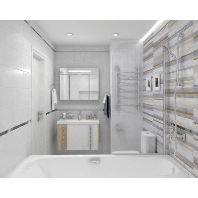 Плитка 60025 Step серый 20х60