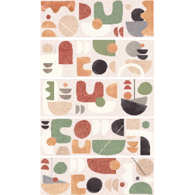 Плитка Wabi-Sabi multi многоцветный 01 30х90