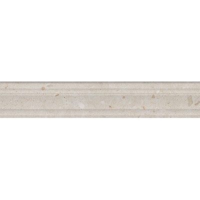 Плитка BLF011R Бордюр Риккарди бежевый матовый структура обрезной 40x7,3