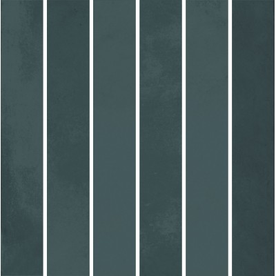 Плитка KMD2MSM006BN Декор Фес мозаичный бирюзовый тёмный глянцевый 15x15x0,77