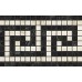 Мозаика ADRJ Marvel Noir/Cremo Greca Mosaico 18.5x30