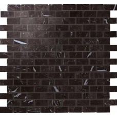 Мозаика AS35 Marvel Nero Marquina Mosaico Lappato Burattato 29.8x29.8