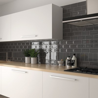 Плитка 21019 Skirting Gris Oscuro Brillo 15x15