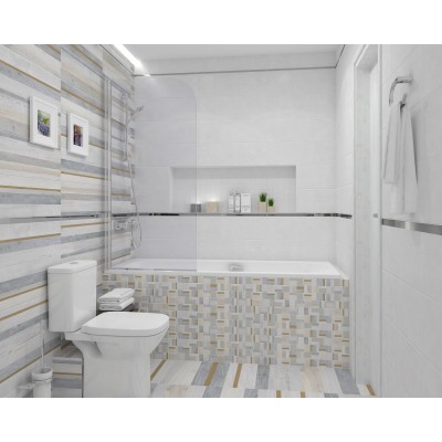 Плитка 60025 Step серый 20х60