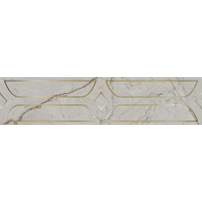 Плитка KMB3STA001BR Бордюр Ифран серый светлый глянцевый обрезной 60x14,5x0,9