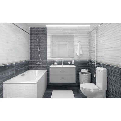 Мозаика MM60068 Zen Декор мозаичный чёрный 20х60