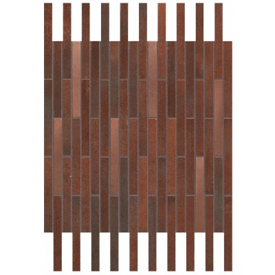 Мозаика A0UV Blaze Corten Mosaico Twin 36.1x29.4