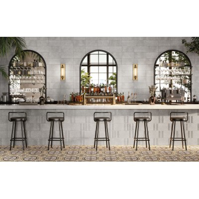 Плитка 37774 Fs Block Silver Decor 20x40