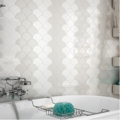 Плитка 21912 Hexagon Scale Light Grey 10,7x12,4