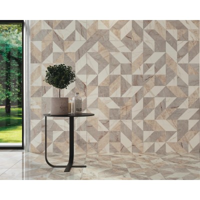 Керамогранит 610090002356 Empire Calacatta Black Listello 7,2x80