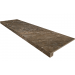 Ступени Комплект Ступень BR04 Bernini Dark Brown 33x120 неполированная с бортиком + Подступенок 14,5x120