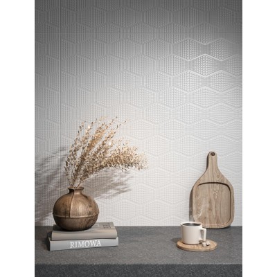 Плитка OS/A363/48018R Декор Беллони белый матовый структура обрезной 40x80x1