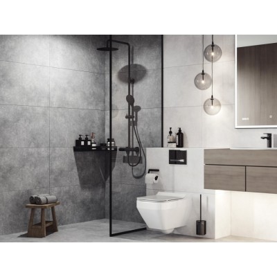 Керамогранит 16667 Ideal серый ректификат 44,8х89,8