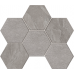 Мозаика Мозаика LN02/TE02 Luna Hexagon неполированная 25x28.5