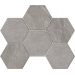 Мозаика Мозаика LN02/TE02 Luna Hexagon неполированная 25x28.5