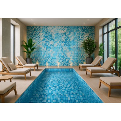 Мозаика MIX9 стекло красно-черный (сетка) 327x327