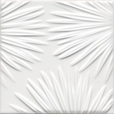 Плитка KMD2SFE001BN Декор Агдаль 4 белый матовый структура 15x15x0,9