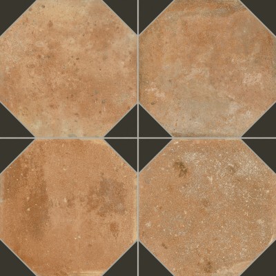 Керамогранит 41563 Fs Nonna Black Decor LT 45,2x45,2x0,95