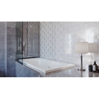 Плитка 10300000105 Декор Genevieve GT Серая (панно из 2 плит) 50x60