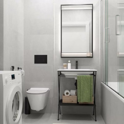 Плитка SPA061R Про Матрикс серый светлый 30х2,5