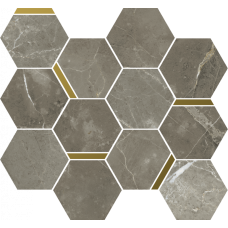 Мозаика 620110000225 Stellaris Tuscania Grey Mosaico Chic Nat 28.3x32.8