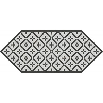 Плитка HGD/A484/35006 Декор Келуш 5 черно-белый 14х34