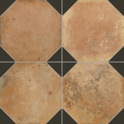 Керамогранит 41563 Fs Nonna Black Decor LT 45,2x45,2x0,95