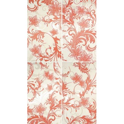 Плитка 1609-0003 Панно Азур Алый 50x90