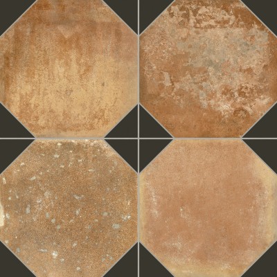 Керамогранит 41563 Fs Nonna Black Decor LT 45,2x45,2x0,95