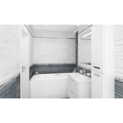 Мозаика MM60068 Zen Декор мозаичный чёрный 20х60