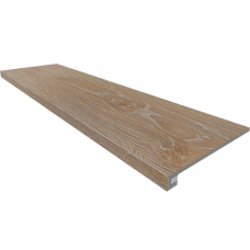 Ступени Комплект KW01 Kraft Wood Rusty Beige (Ступень 33x120 структурированный прямоугольный бортик без насечек + Подступенок 14,5x120)