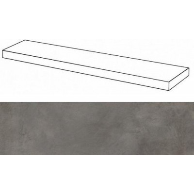 Ступени 620070001305 Millenium Black угловая правая 33x160