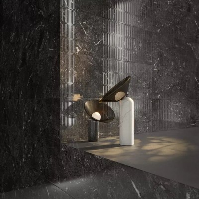 Плитка KM3090B0160R Тубкаль белый глянцевый структура обрезной 30x89,5x1,05