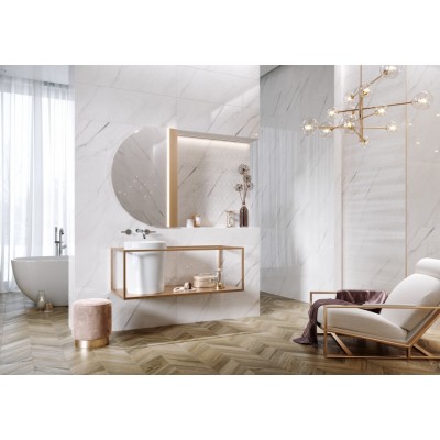 Плитка O-CCH-WTA052 Carrara Chic рельеф белый 29х89