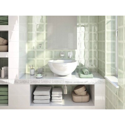 Плитка BLD007 Багет Авеллино голубой 15*3