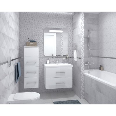 Плитка Декор Mizar Attimo тёмно-серый 17-05-07-1180-0 20х60