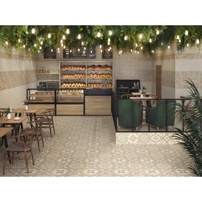 Плитка 5291 Кампионе бежевый светлый матовый 20x20x7.4