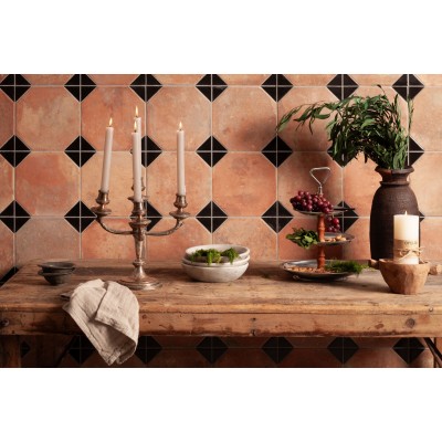 Керамогранит 41563 Fs Nonna Black Decor LT 45,2x45,2x0,95