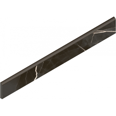 Керамогранит 610130007455 Stellaris Absolut Black Battiscopa Nat 7.2x60