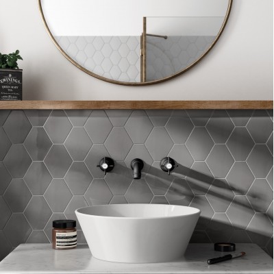 Плитка 21912 Hexagon Scale Light Grey 10,7x12,4