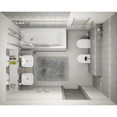 Керамогранит Fiori Grigio светло-серый 6246-0066 (6046-0196) 45х45