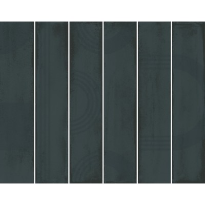 Плитка KMP3STA008RN6X Панно Мажорель зелёный тёмный глянцевый (из 6 частей 6х28,5) 36x28,5x1