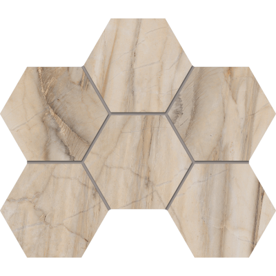 Мозаика BR01 Bernini Hexagon Pearl Мозаика полированная 25x28,5