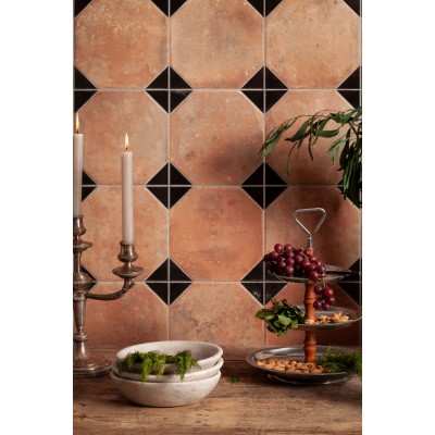 Керамогранит 41563 Fs Nonna Black Decor LT 45,2x45,2x0,95