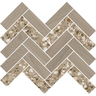 Мозаика T042/SG5269 Монтиони мозаичный коричневый светлый 34x35,5