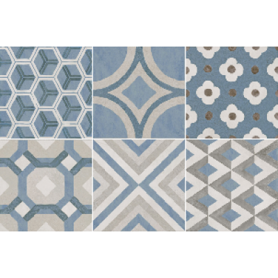 Керамогранит OS/B246/SG6062R Декор Онда 2 обрезной 7,2х7,2